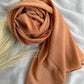 Metallic Sheen Chiffon- Penny Brown