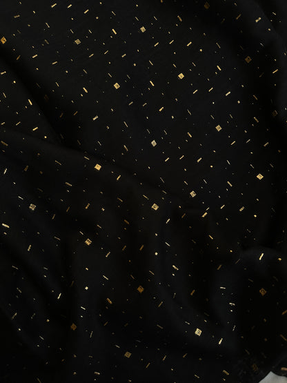 Patterned Dewdrops- Black