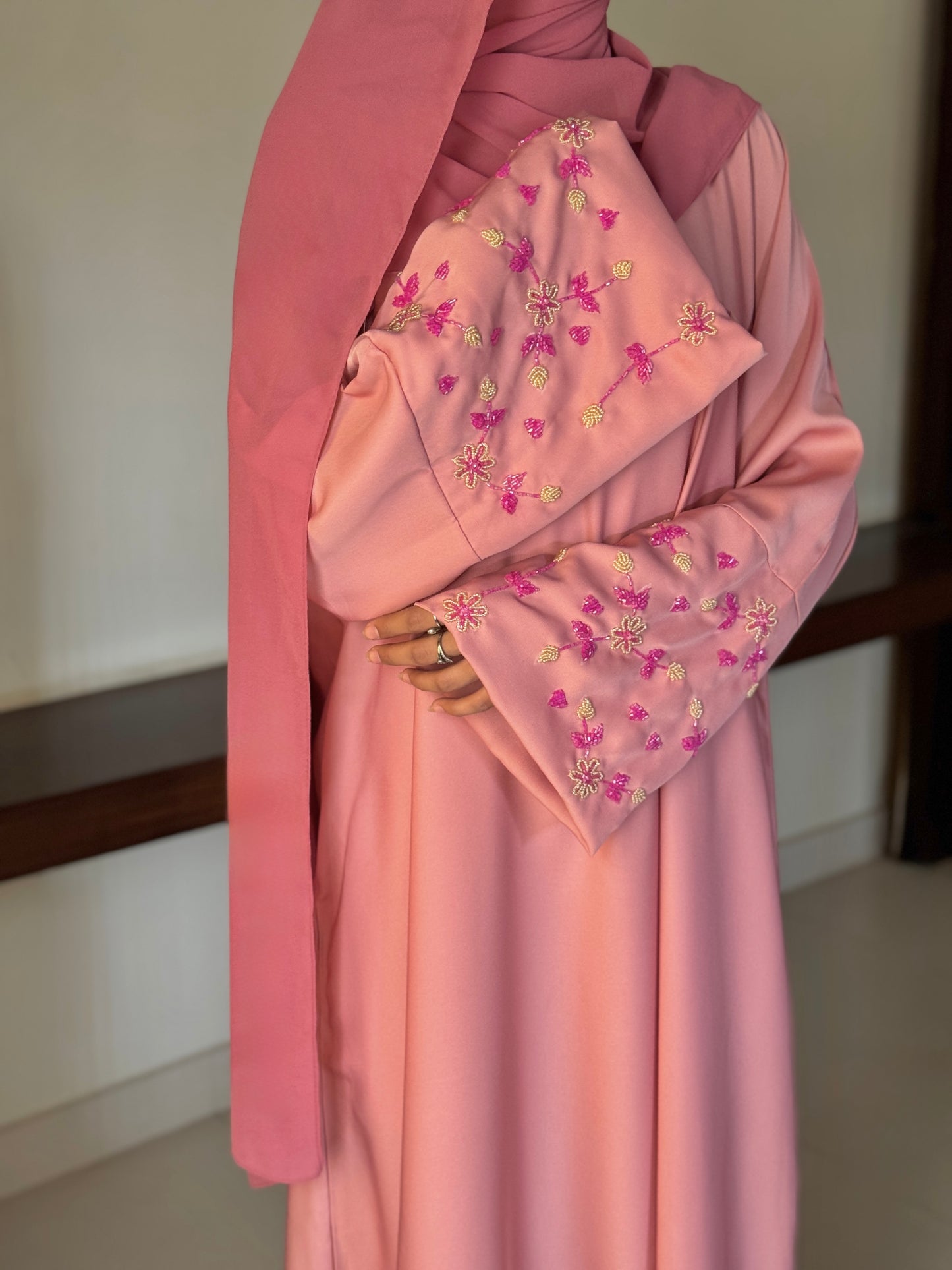 Warda Abaya- Pink Hues