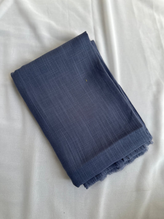 Turkish Lawn Hijabs- Large Size- English Blue