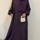 Everyday Staple Abaya- Brinjal Purple