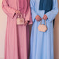 Staple Thobe Abaya- Powder Pink