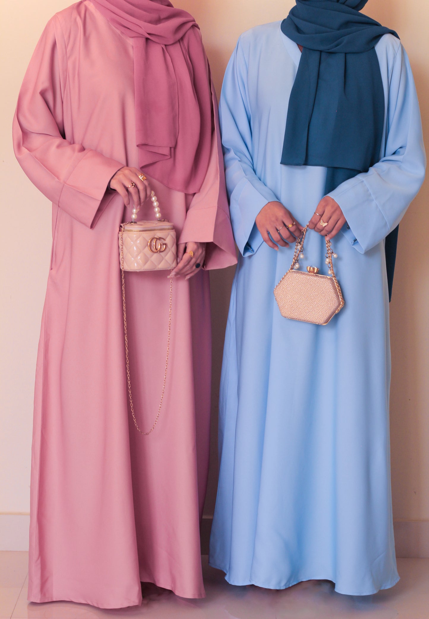 Staple Thobe Abaya- Powder Pink