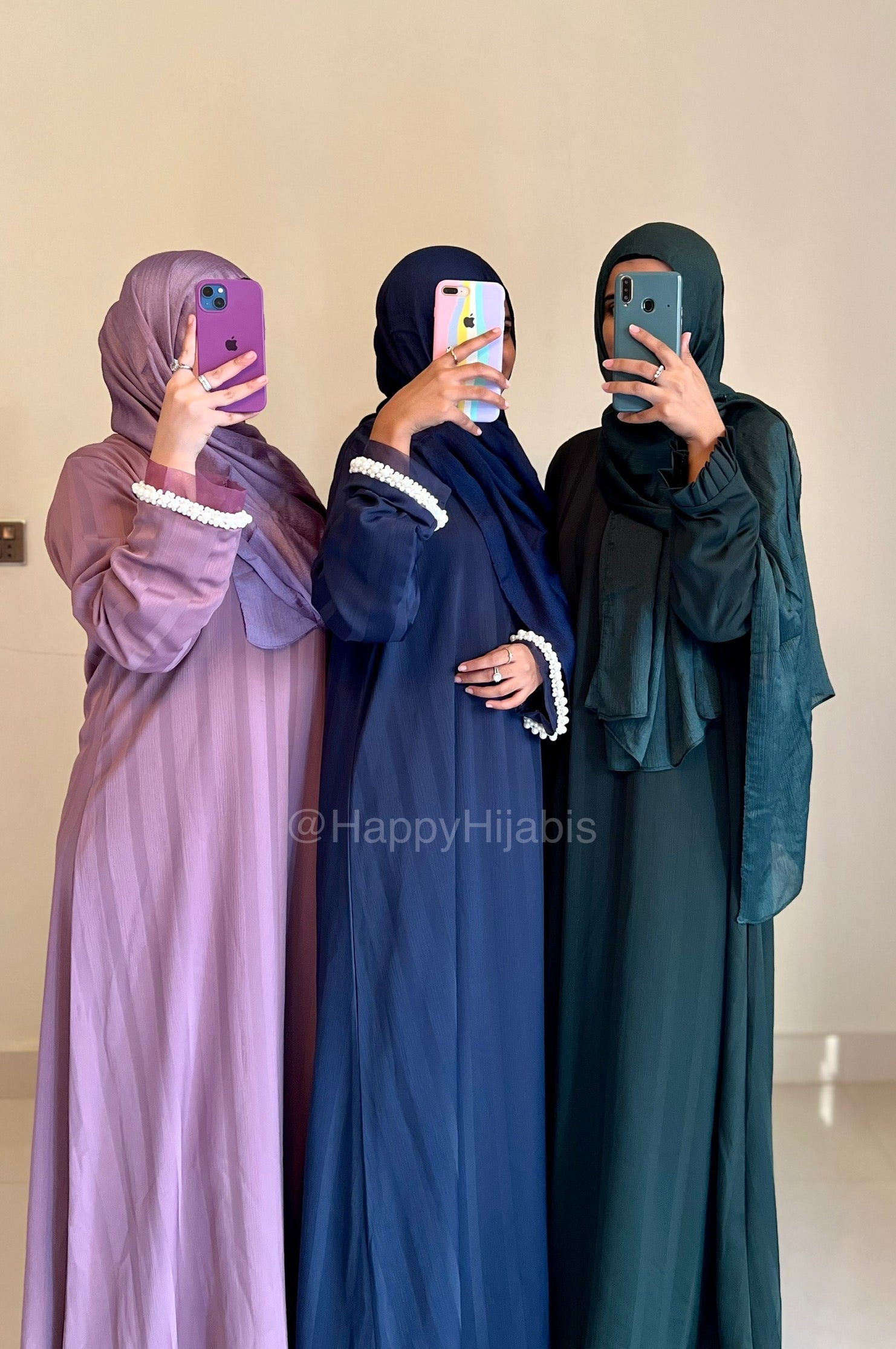 Layla Lilac Festive Striped Zoom Nida Abaya HappyHijabis