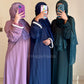 Layla-Lilac- Festive Striped Zoom Nida Abaya