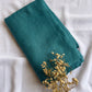 Glitter Studded Lawn Hijab- Teal/ Zinc