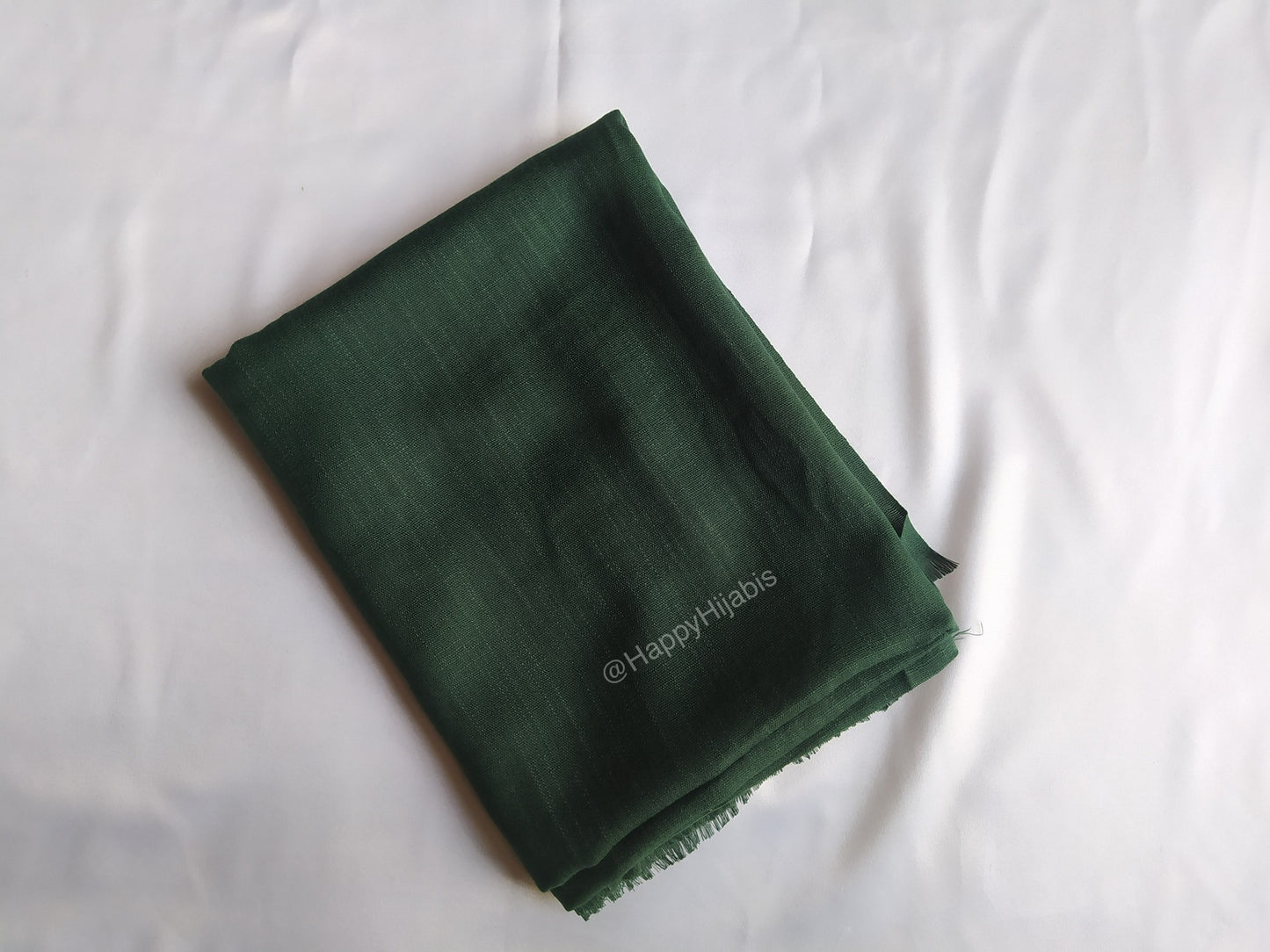 Turkish Lawn Hijabs- Large Size- Forest Green