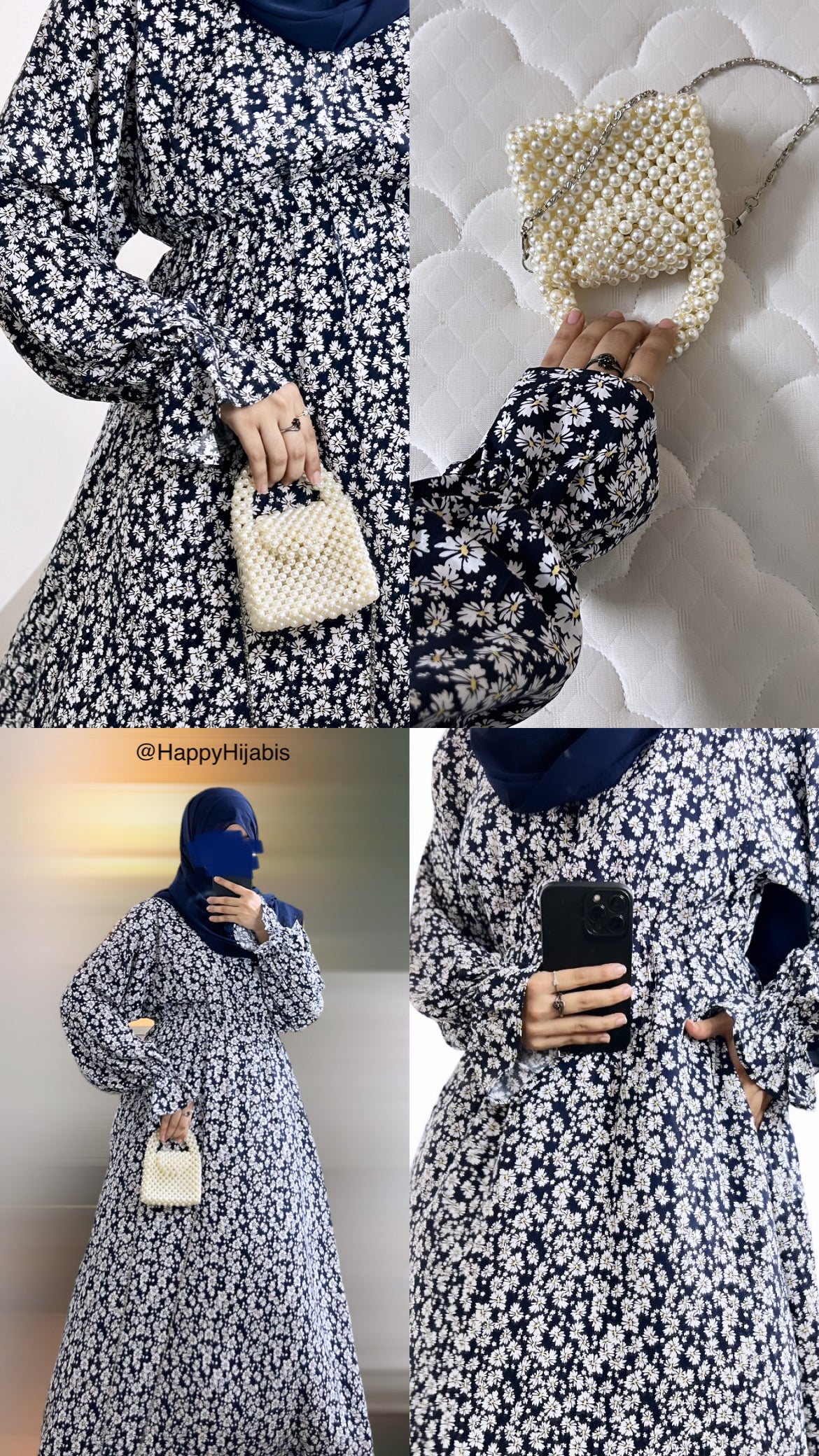 Blue Bloom- Abaya Dress