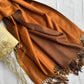 Reversible Woollen Pashmina- Cinnamon+Chocolate