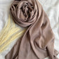 Metallic Sheen Chiffon- Espresso