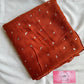 Pyramids Silver Foil Hijabs- Rust