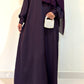 Everyday Staple Abaya- Brinjal Purple