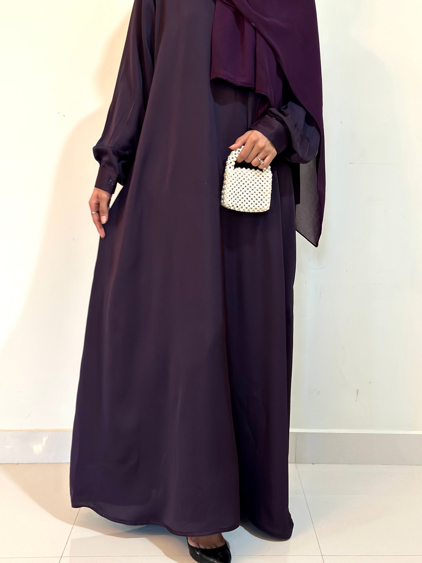 Everyday Staple Abaya- Brinjal Purple