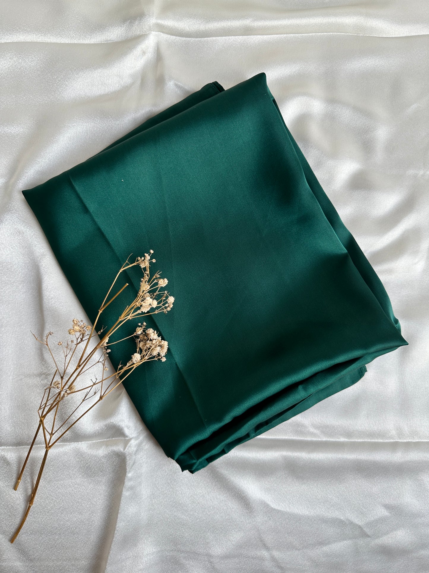 Satan Silk Hijabs- Bottle Green