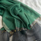 Golden Beaded Organza- Green- Luxury Hijabs