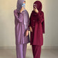 Modest Coord Set- Maroonish Mulberry