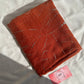 Abstract Silver Foil Hijabs- Rust