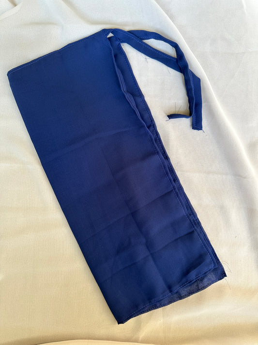 Tie Back Half Niqab- Royal Blue