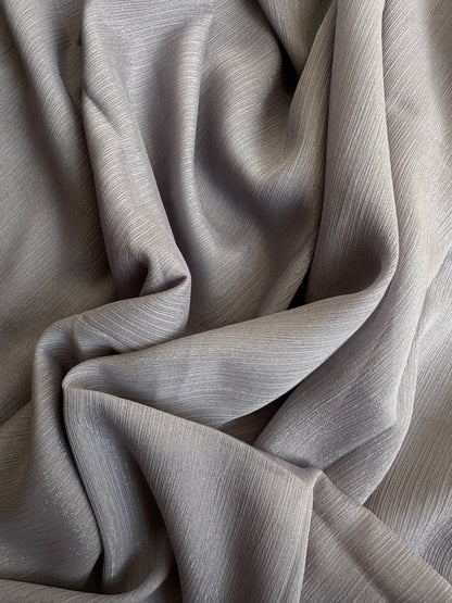 Metallic Sheen Chiffon- Grey