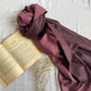 Reversible Woollen Pashmina- Grape purple+Eggplant