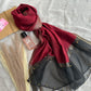 Golden Beaded Organza- Maroon- Luxury Hijabs