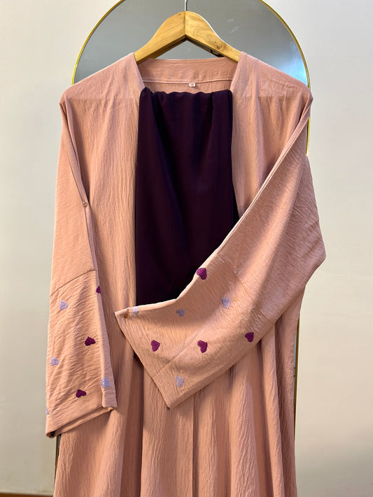 Pinky blush- Showstopper Hearts Abaya