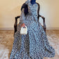 Blue Bloom- Abaya Dress