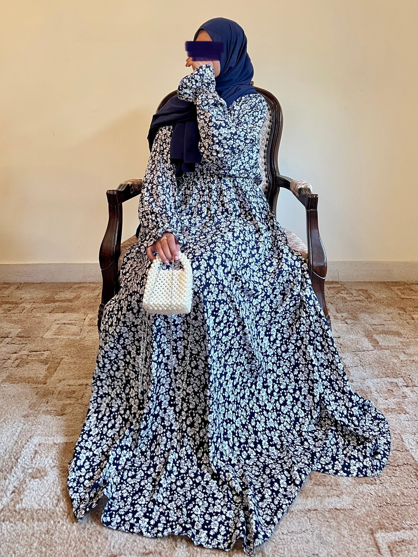 Blue Bloom- Abaya Dress