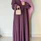 Pink Peony- Embroidered Abaya