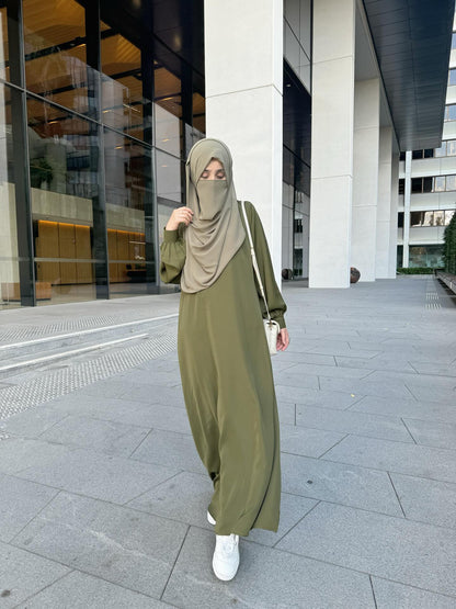 Everyday Staple Abaya- Army Green