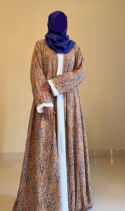 Abstract Splash- Kimono Abaya (Coat Only)