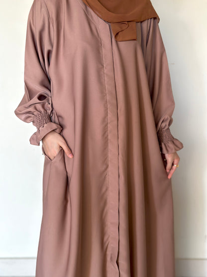 Everyday Staple Abaya- Almond Brown