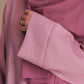 Staple Thobe Abaya- Powder Pink