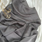 Satan Silk Hijabs- Ash grey