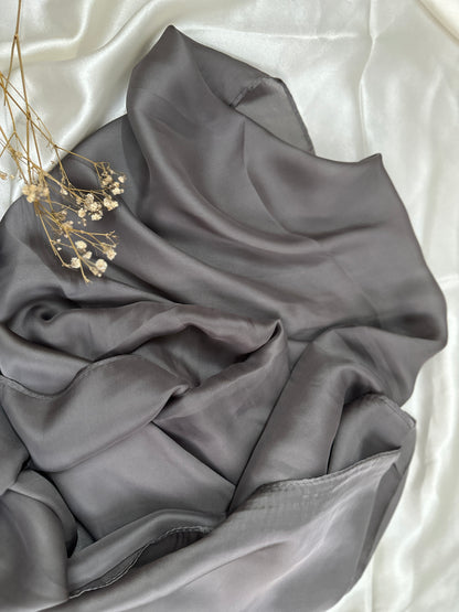 Satan Silk Hijabs- Ash grey