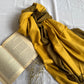 Reversible Woollen Pashmina- Mustard+Olive