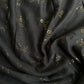 Gold Foil Patterns- Turkish Lawn- Dark Grey