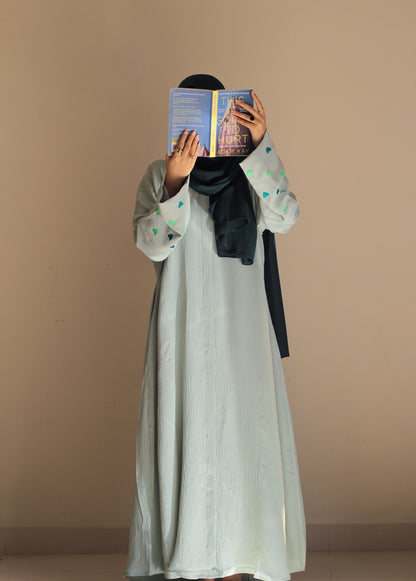 Minty Blossom-Showstopper Hearts Abaya