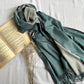 Reversible Woollen Pashmina- Sage Green+Grey