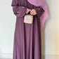 Pink Peony- Embroidered Abaya