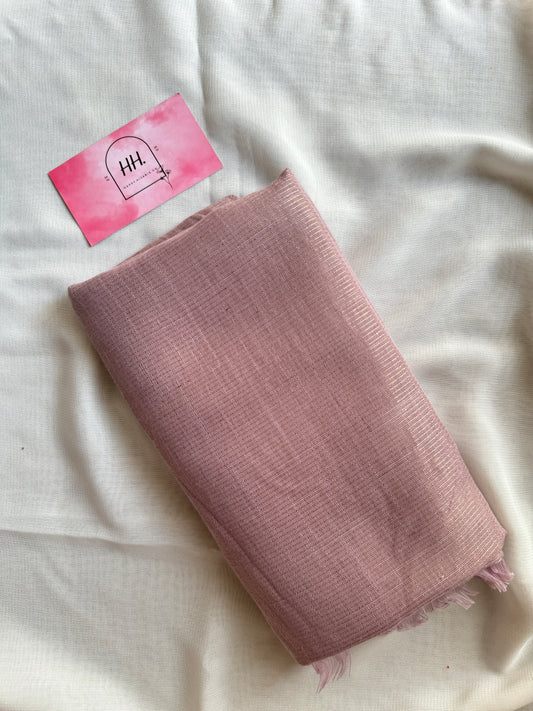 Moonlight lurex Viscose- Dusty Rose