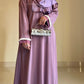 Layla-Lilac- Festive Striped Zoom Nida Abaya