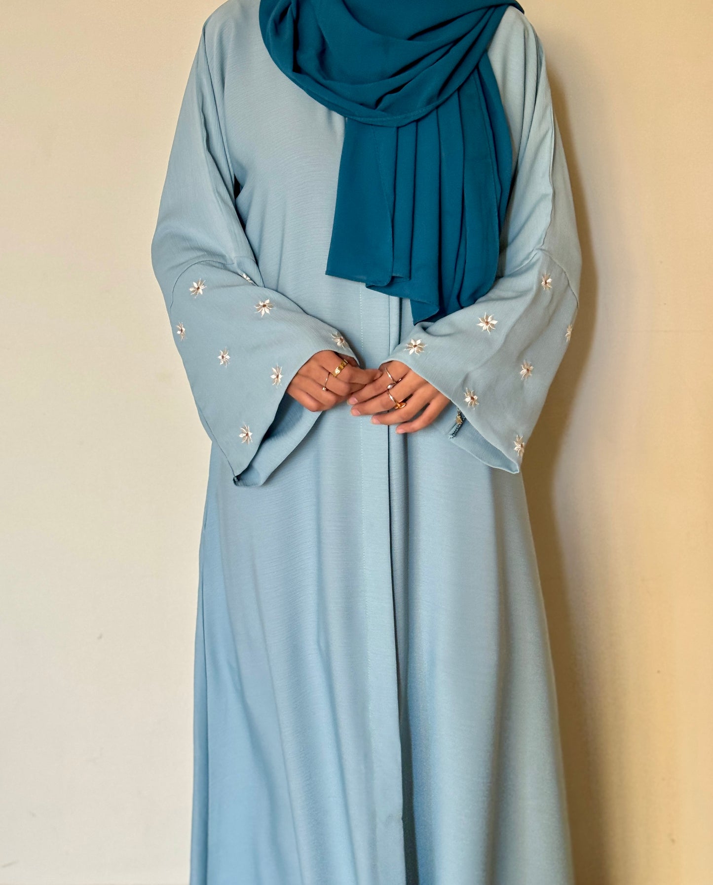 Daisy Abaya-Ice Blue Crinkle Nida