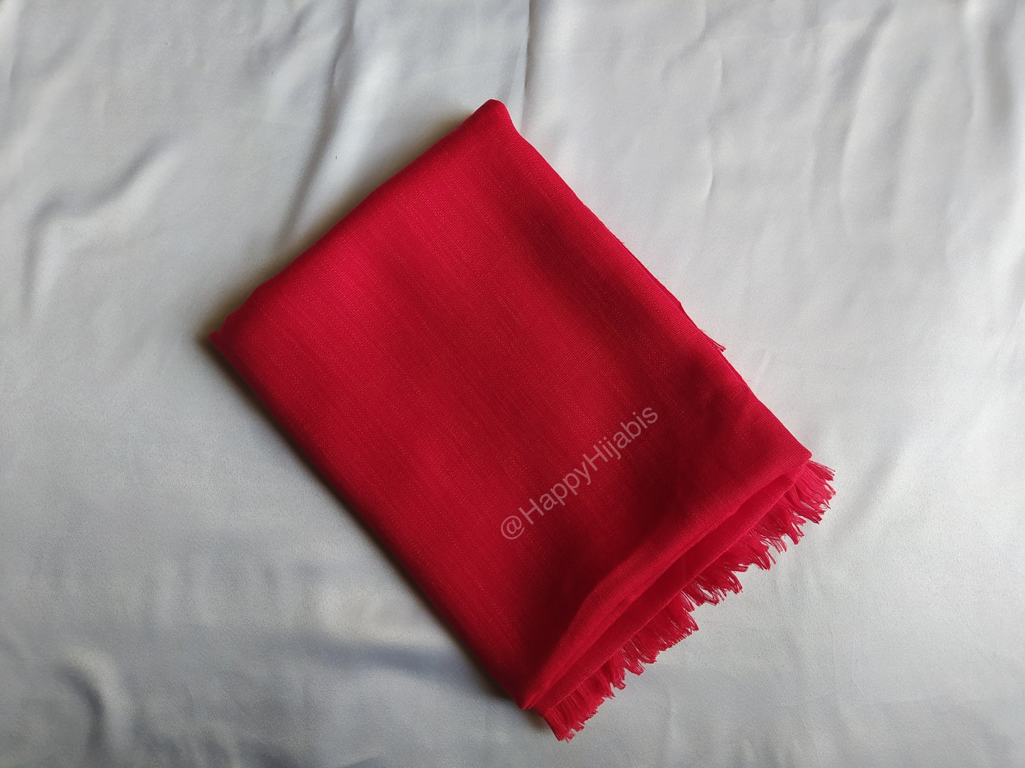 Turkish Lawn Hijabs- Large Size- Red