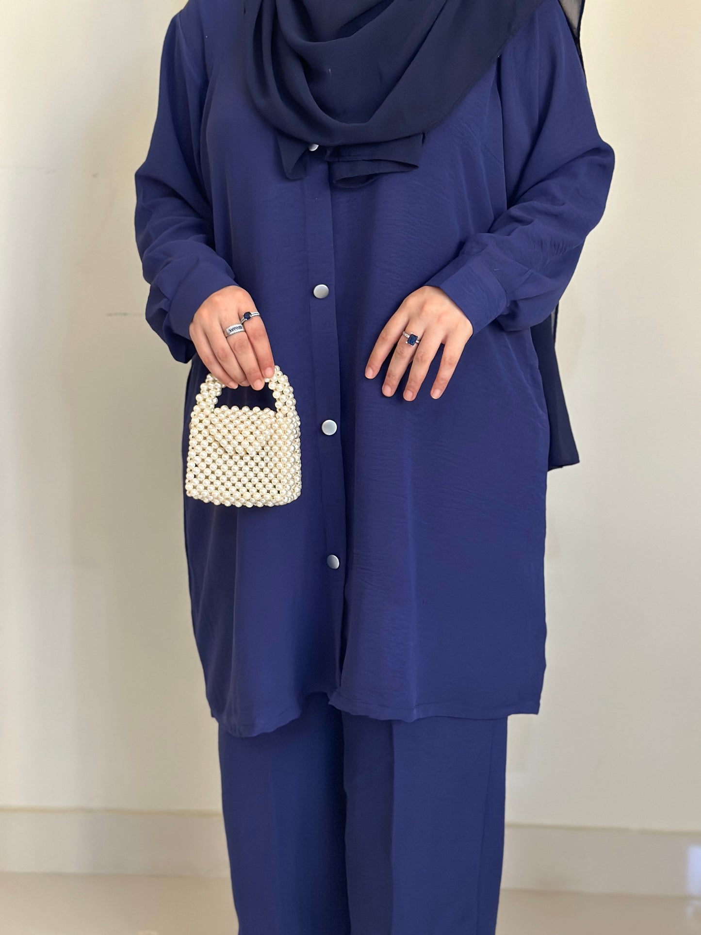 Modest Coord Set- Navy Blue