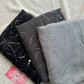 Abstract Silver Foil Hijabs- Dark grey