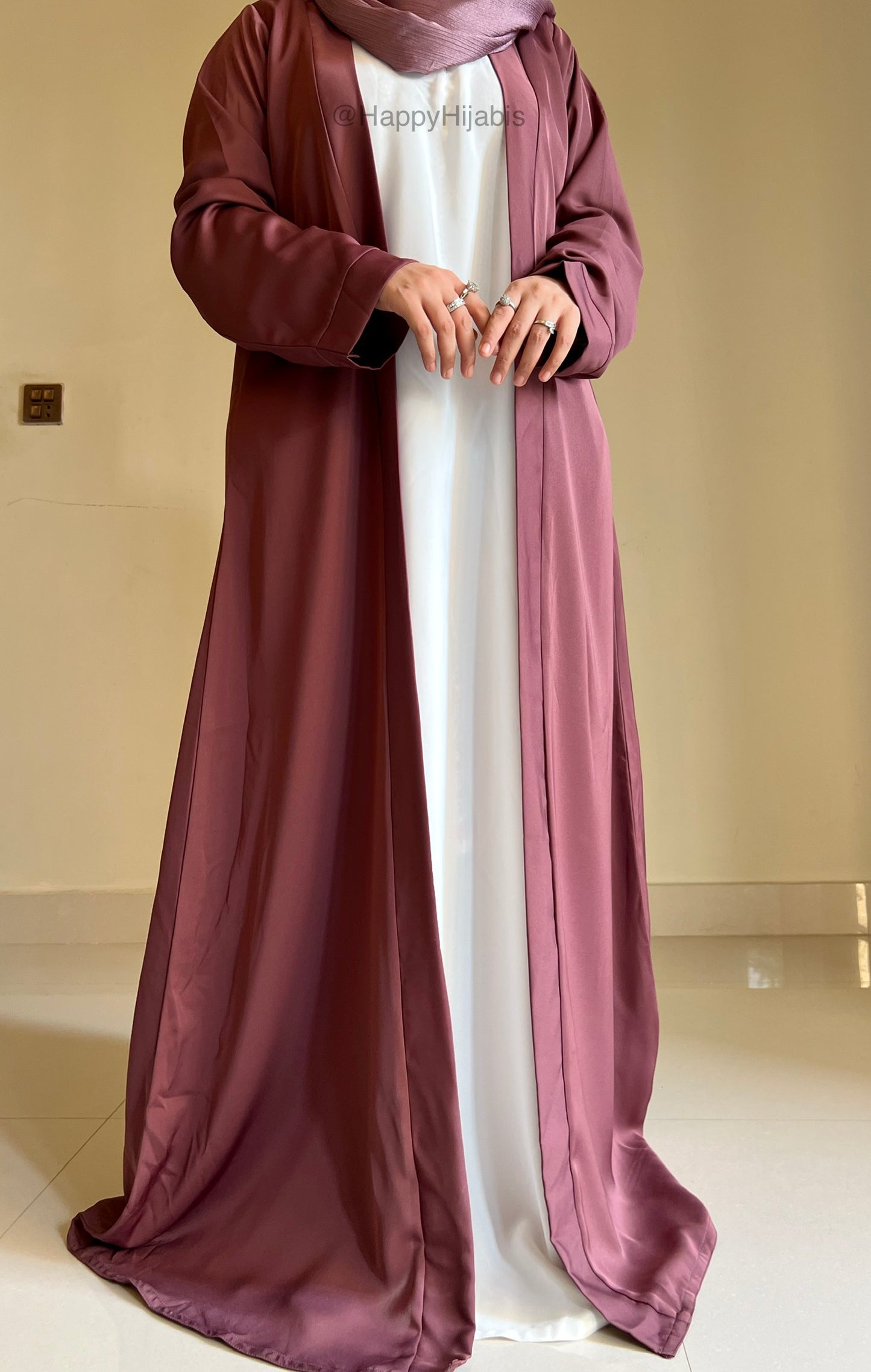 Mehru- Statement Tea Pink abaya