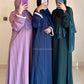 Layla-Lilac- Festive Striped Zoom Nida Abaya