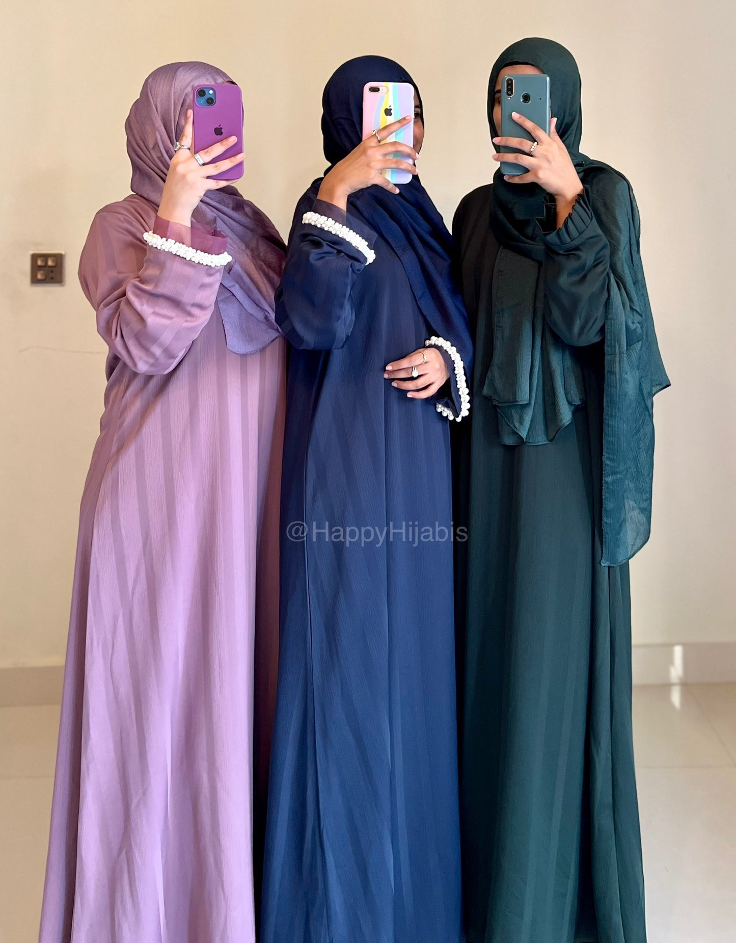 Layla-Lilac- Festive Striped Zoom Nida Abaya