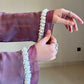 Layla-Lilac- Festive Striped Zoom Nida Abaya